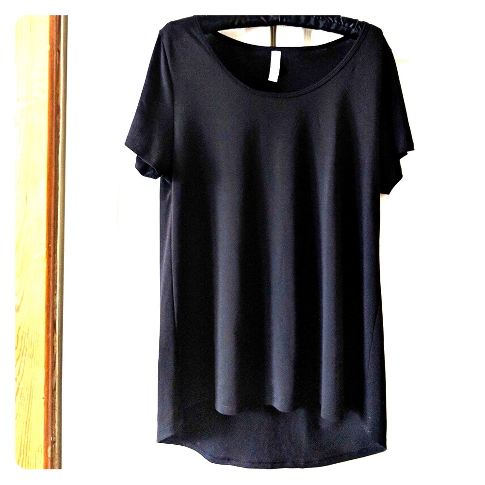 Solid Black Lularoe Classic Tee